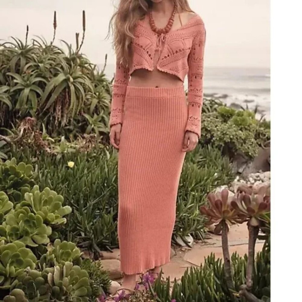*SET* Free People "Morgan" Sweater & Skirt Set